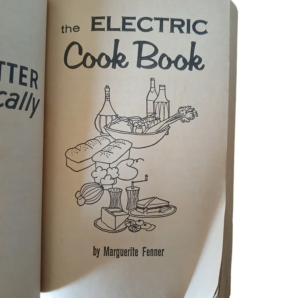 Vintage 60's Cook Book 'Electric Cook Book' Paperback Marguerite Fenner